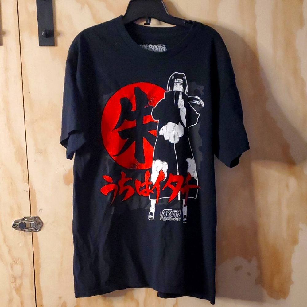 Naruto Uchiha Clan Black T-Shirt